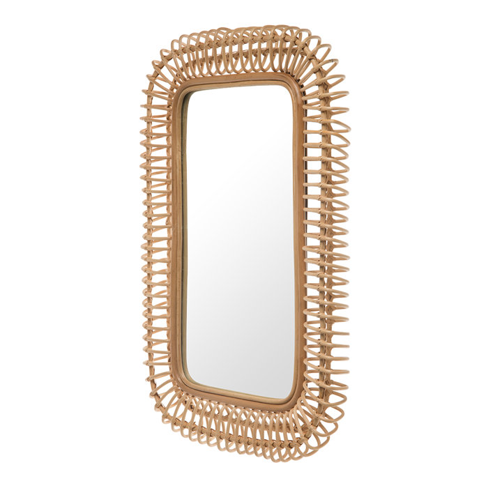 Bay Isle Home Rectangle Rattan Wall Mirror & Reviews Wayfair